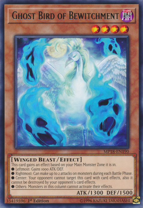 Ghost Bird of Bewitchment [MP18-EN190] Rare | L.A. Mood Comics and Games