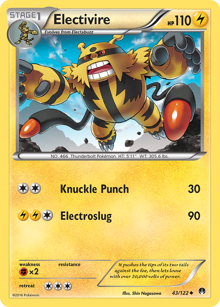 Electivire (43/122) [XY: BREAKpoint] | L.A. Mood Comics and Games