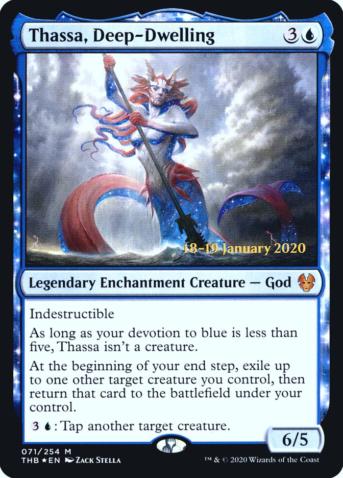Thassa, Deep-Dwelling [Theros Beyond Death Prerelease Promos] | L.A. Mood Comics and Games