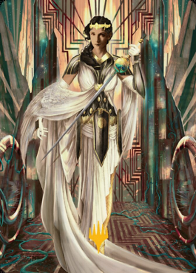 Elspeth Resplendent 2 Art Card (Gold-Stamped Signature) [Streets of New Capenna Art Series] | L.A. Mood Comics and Games