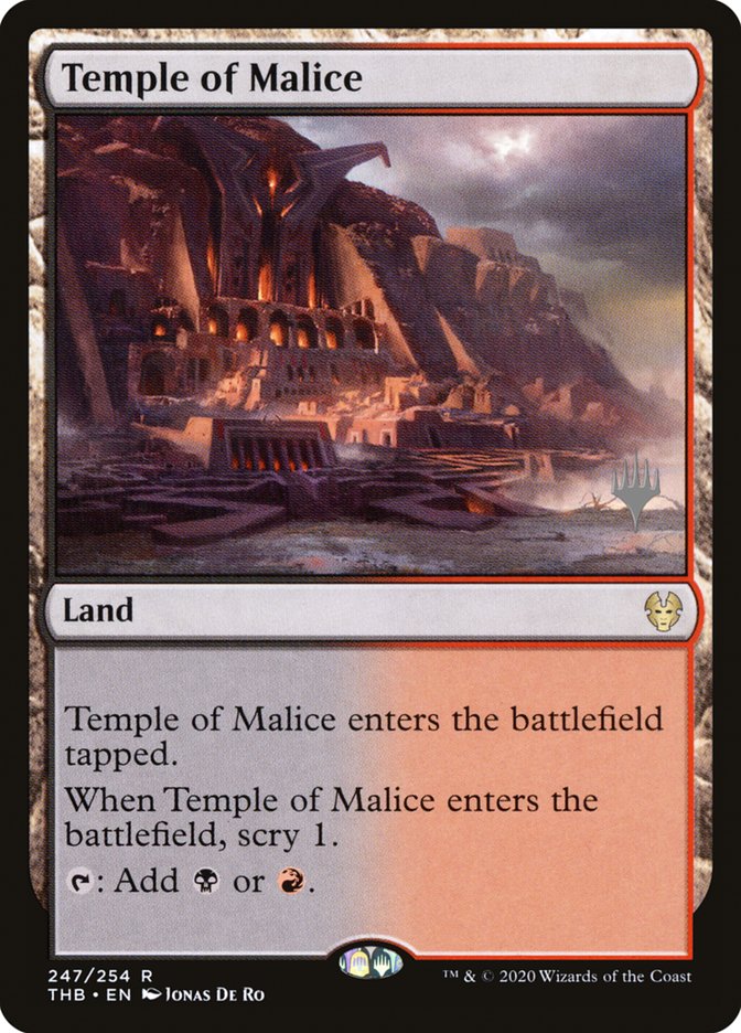 Temple of Malice (Promo Pack) [Theros Beyond Death Promos] | L.A. Mood Comics and Games
