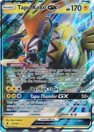 Tapu Koko GX (47/145) (Jumbo Card) [Sun & Moon: Guardians Rising] | L.A. Mood Comics and Games