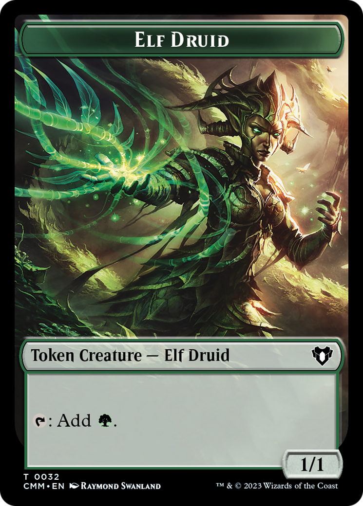 Elf Druid Token [Commander Masters Tokens] | L.A. Mood Comics and Games