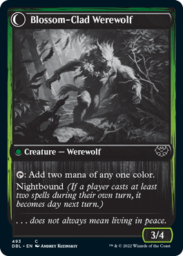 Weaver of Blossoms // Blossom-Clad Werewolf [Innistrad: Double Feature] | L.A. Mood Comics and Games