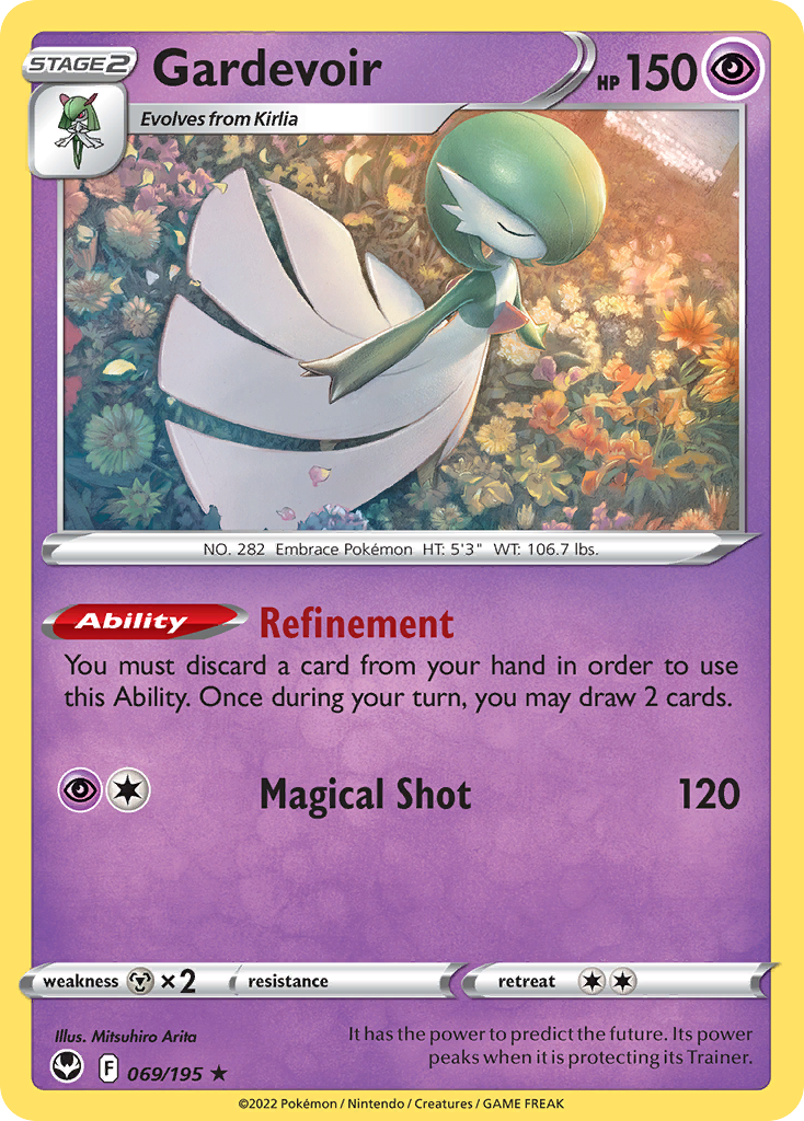 Gardevoir (069/195) (Theme Deck Exclusive) [Sword & Shield: Silver Tempest] | L.A. Mood Comics and Games