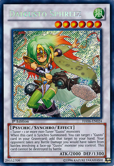 Daigusto Sphreez [HA06-EN024] Secret Rare | L.A. Mood Comics and Games