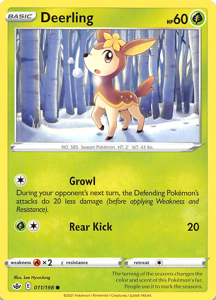 Deerling (011/198) [Sword & Shield: Chilling Reign] | L.A. Mood Comics and Games