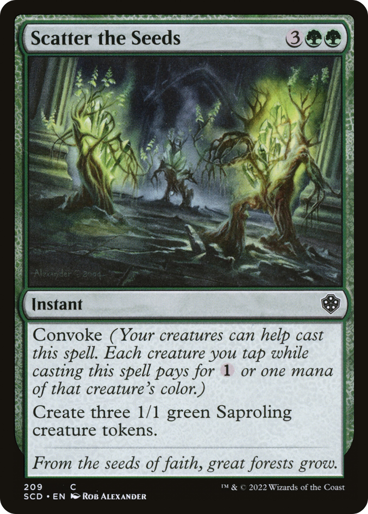 Scatter the Seeds [Starter Commander Decks] | L.A. Mood Comics and Games