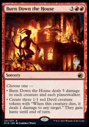 Burn Down the House (Promo Pack) [Innistrad: Midnight Hunt Promos] | L.A. Mood Comics and Games