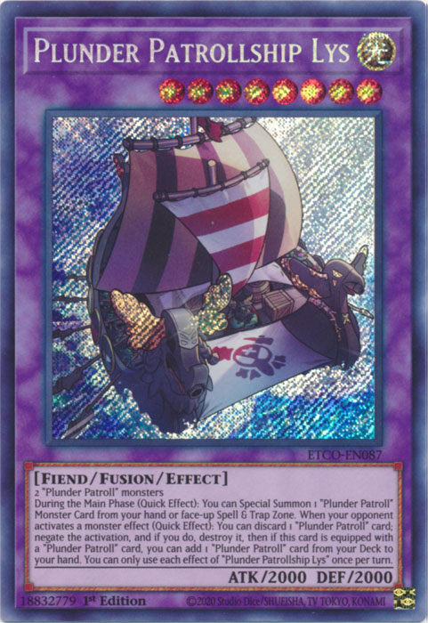 Plunder Patrollship Lys [ETCO-EN087] Secret Rare | L.A. Mood Comics and Games