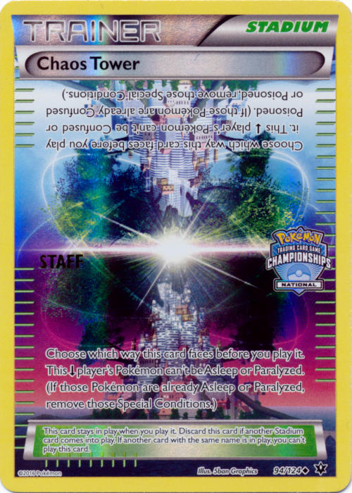 Chaos Tower (94/124) (National Championship Promo Staff) [XY: Fates Collide] | L.A. Mood Comics and Games