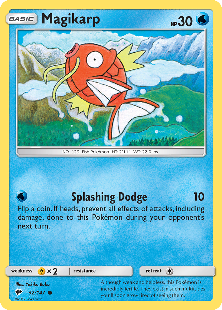 Magikarp (32/147) [Sun & Moon: Burning Shadows] | L.A. Mood Comics and Games