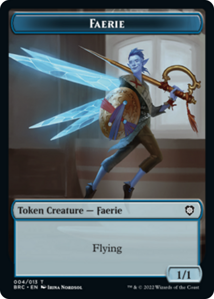 Faerie // Thopter (010) Double-Sided Token [The Brothers' War Commander Tokens] | L.A. Mood Comics and Games