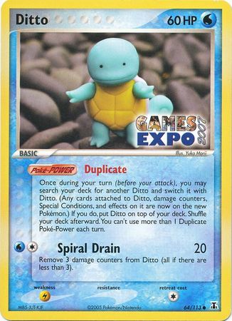 Ditto (64/113) (Games Expo Exclusive) [EX: Delta Species] | L.A. Mood Comics and Games