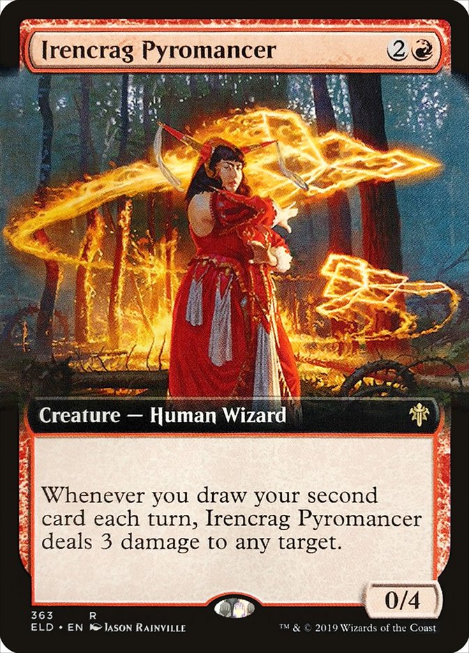Irencrag Pyromancer (Extended Art) [Throne of Eldraine] | L.A. Mood Comics and Games