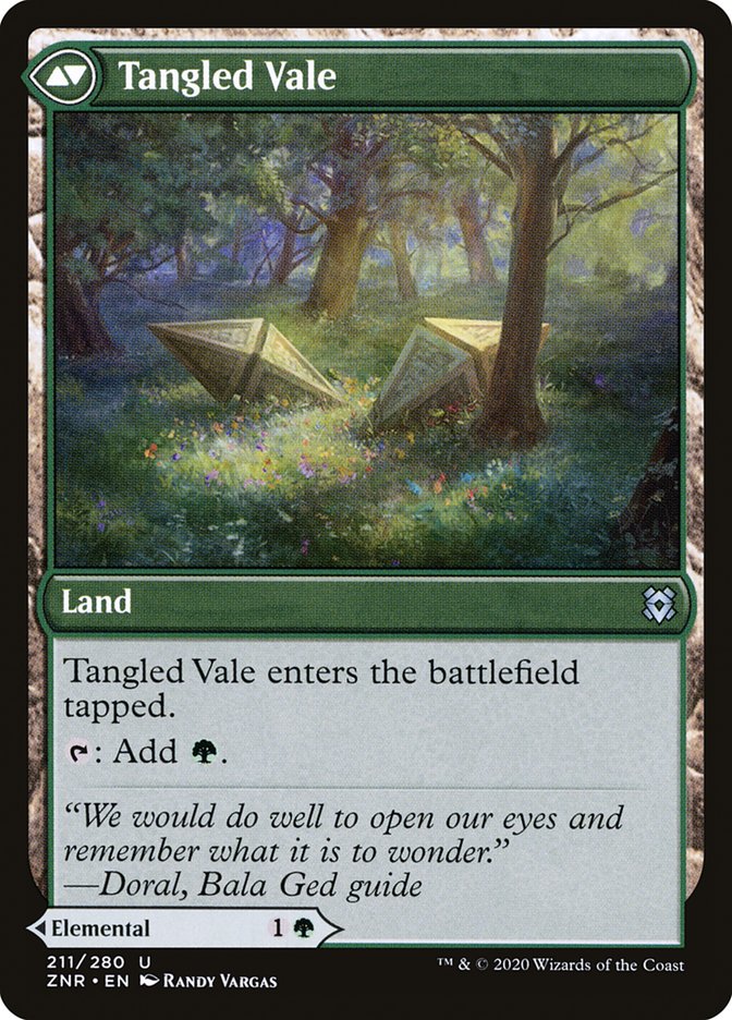 Tangled Florahedron // Tangled Vale [Zendikar Rising] | L.A. Mood Comics and Games