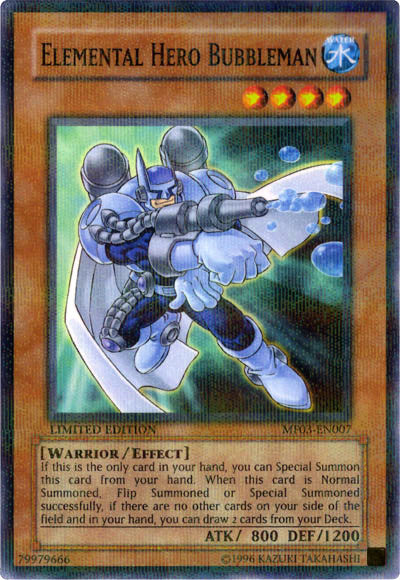 Elemental Hero Bubbleman [MF03-EN007] Parallel Rare | L.A. Mood Comics and Games