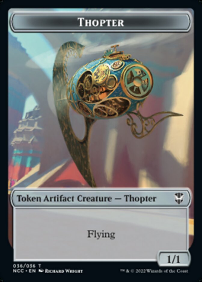 Thopter // Treasure (013) Double-Sided Token [Streets of New Capenna Commander Tokens] | L.A. Mood Comics and Games