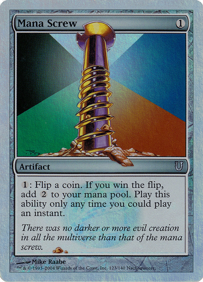 Mana Screw (Alternate Foil) [Unhinged] | L.A. Mood Comics and Games