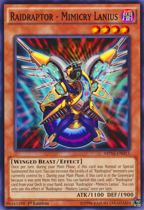 Raidraptor - Mimicry Lanius [MP16-EN015] Common | L.A. Mood Comics and Games