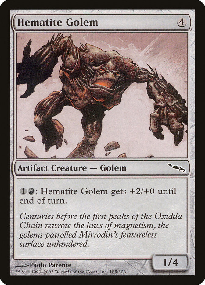 Hematite Golem [Mirrodin] | L.A. Mood Comics and Games