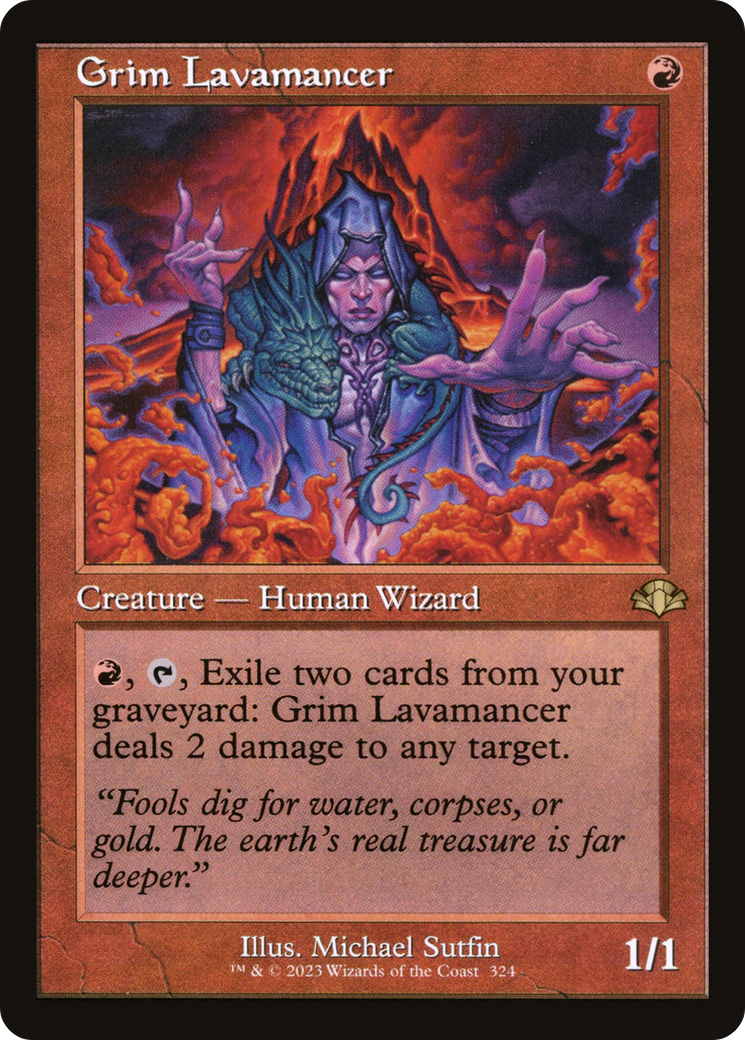 Grim Lavamancer (Retro) [Dominaria Remastered] | L.A. Mood Comics and Games