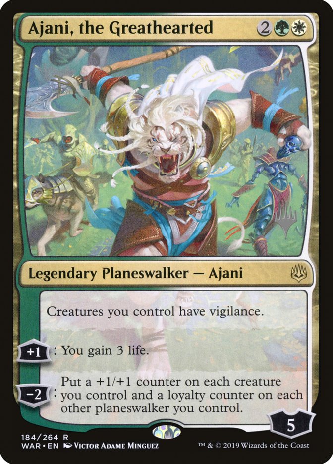 Ajani, the Greathearted (Promo Pack) [War of the Spark Promos] | L.A. Mood Comics and Games