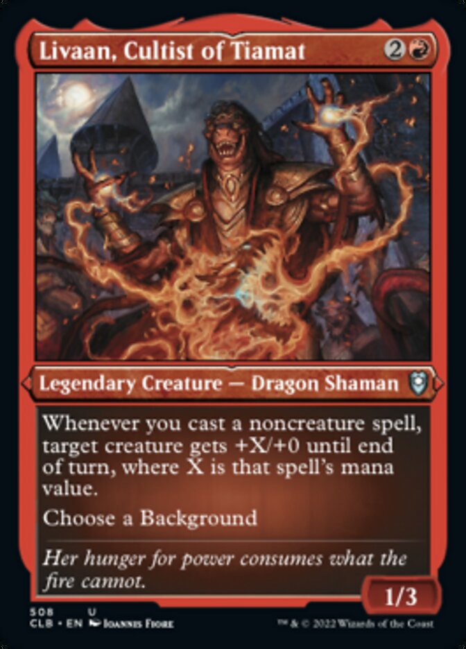 Livaan, Cultist of Tiamat (Foil Etched) [Commander Legends: Battle for Baldur's Gate] | L.A. Mood Comics and Games