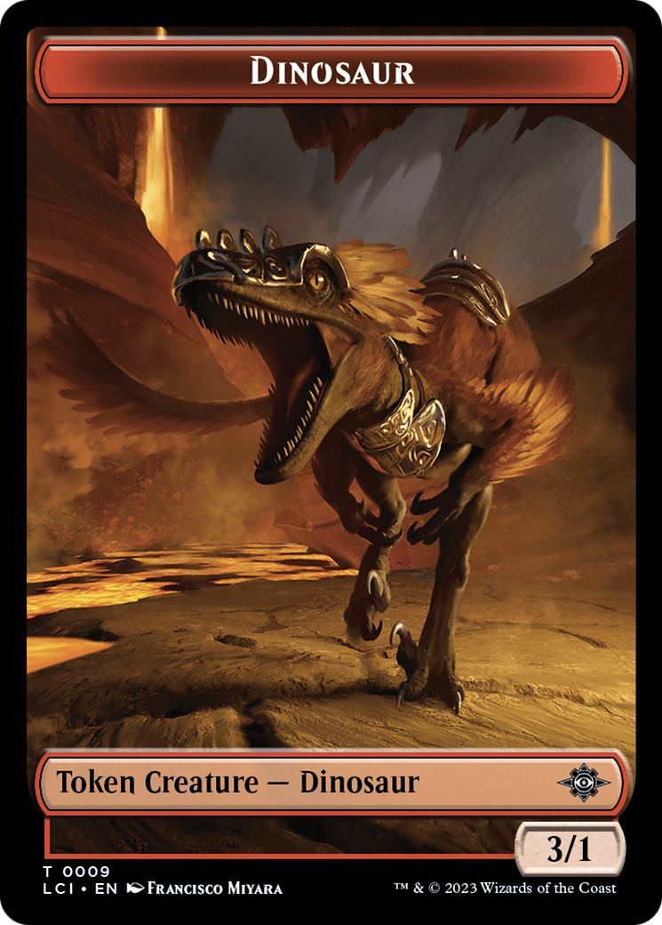 Gnome // Dinosaur (0009) Double-Sided Token [The Lost Caverns of Ixalan Tokens] | L.A. Mood Comics and Games