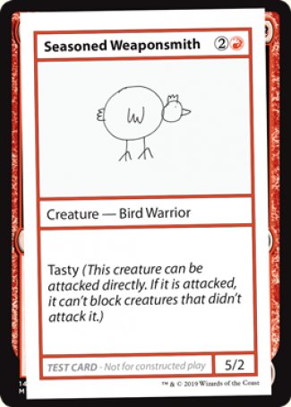 Seasoned Weaponsmith (2021 Edition) [Mystery Booster Playtest Cards] | L.A. Mood Comics and Games