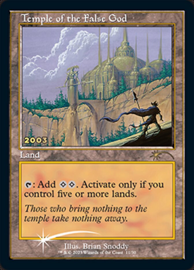 Temple of the False God [30th Anniversary Promos] | L.A. Mood Comics and Games
