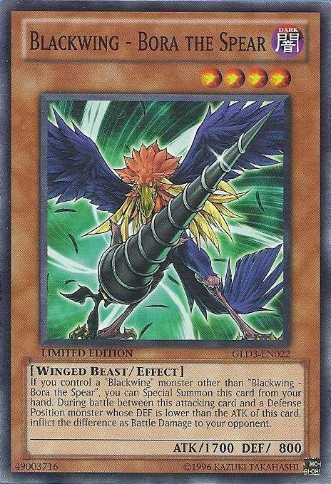 Blackwing - Bora the Spear [GLD3-EN022] Common | L.A. Mood Comics and Games