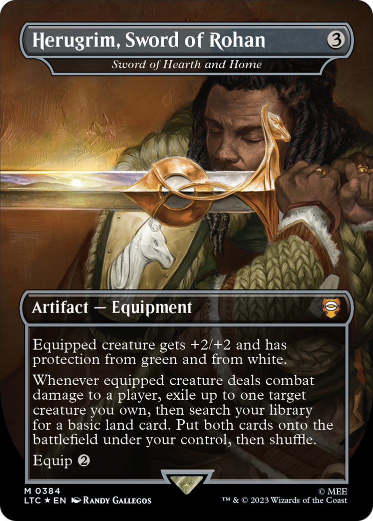 Herugrim, Sword of Rohan - Sword of Hearth and Home (Surge Foil Realms and Relics) [The Lord of the Rings: Tales of Middle-Earth Commander] | L.A. Mood Comics and Games