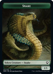 Snake // Hydra Double-Sided Token [Dominaria United Commander Tokens] | L.A. Mood Comics and Games