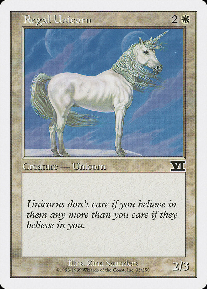 Regal Unicorn [Classic Sixth Edition] | L.A. Mood Comics and Games