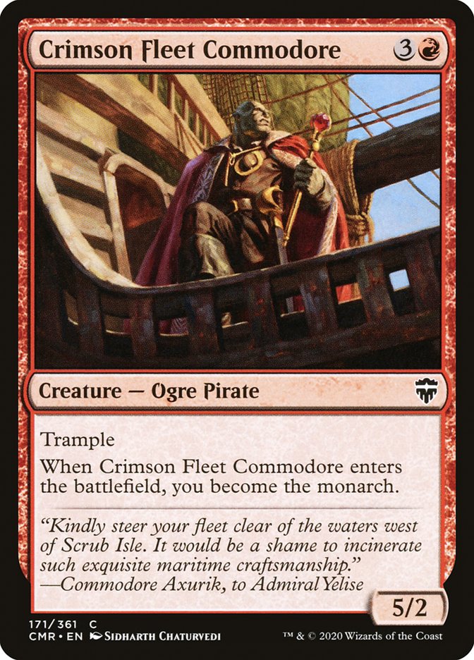 Crimson Fleet Commodore [Commander Legends] | L.A. Mood Comics and Games
