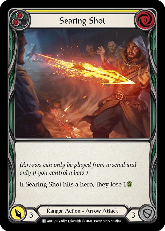 Searing Shot (Yellow) [U-ARC070] (Arcane Rising Unlimited)  Unlimited Normal | L.A. Mood Comics and Games