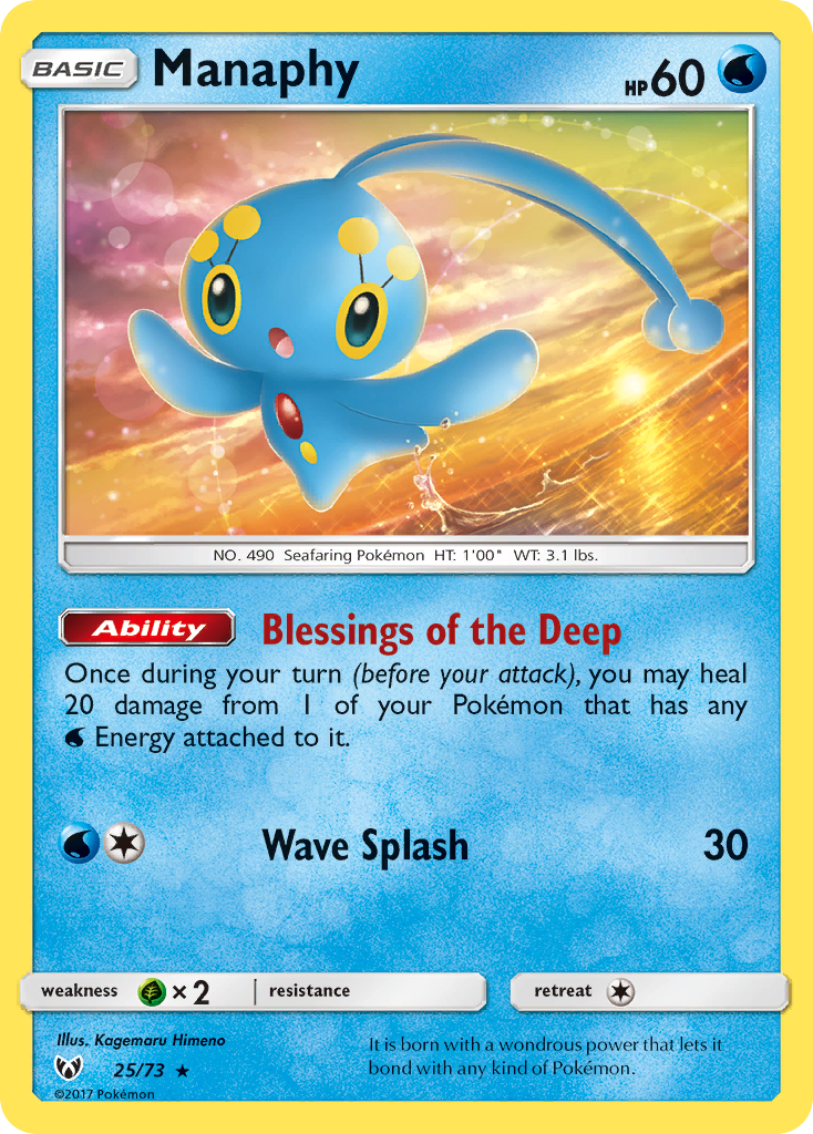 Manaphy (25/73) [Sun & Moon: Shining Legends] | L.A. Mood Comics and Games