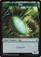 Rhino // Egg Double-Sided Token [Commander 2019 Tokens] | L.A. Mood Comics and Games