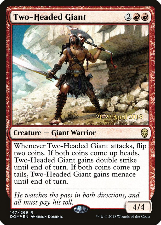 Two-Headed Giant [Dominaria Prerelease Promos] | L.A. Mood Comics and Games