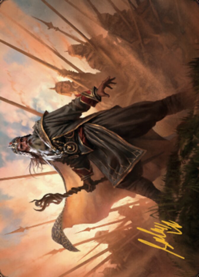 Hazezon, Shaper of Sand Art Card (Gold-Stamped Signature) [Dominaria United Art Series] | L.A. Mood Comics and Games