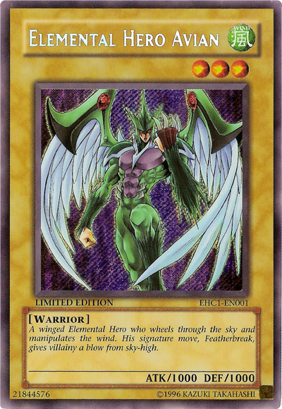 Elemental Hero Avian [EHC1-EN001] Secret Rare | L.A. Mood Comics and Games