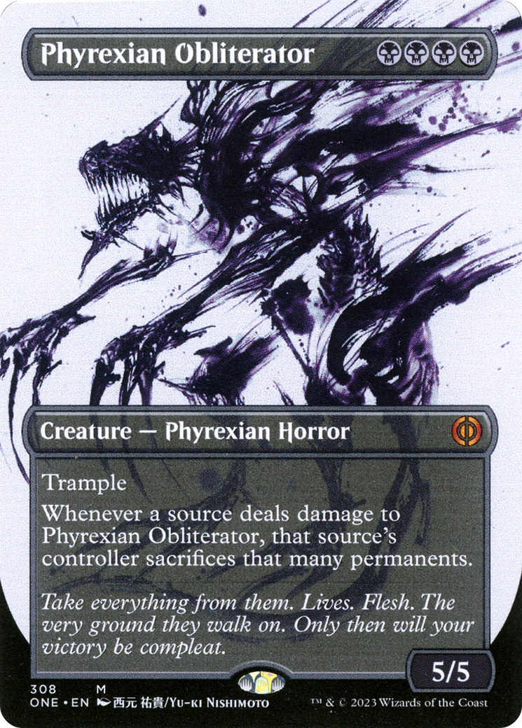 Phyrexian Obliterator (Borderless Ichor) [Phyrexia: All Will Be One] | L.A. Mood Comics and Games