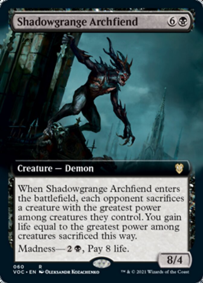 Shadowgrange Archfiend (Extended Art) [Innistrad: Crimson Vow Commander] | L.A. Mood Comics and Games