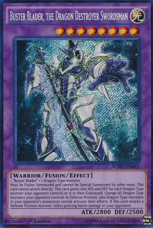 Buster Blader, the Dragon Destroyer Swordsman [BOSH-EN045] Secret Rare | L.A. Mood Comics and Games