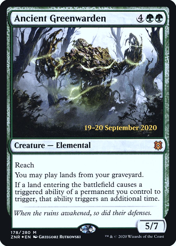 Ancient Greenwarden [Zendikar Rising Prerelease Promos] | L.A. Mood Comics and Games