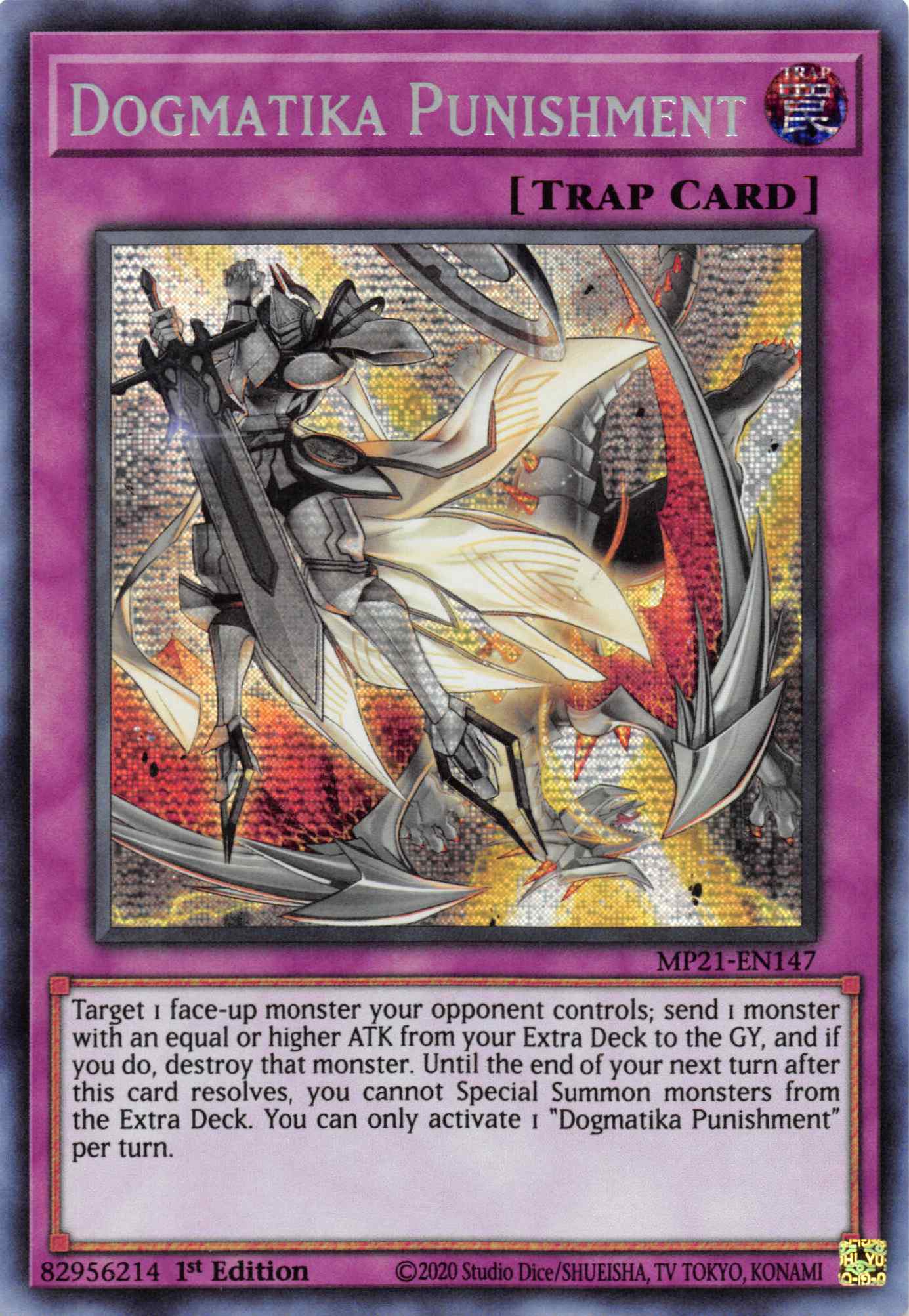 Dogmatika Punishment [MP21-EN147] Prismatic Secret Rare | L.A. Mood Comics and Games
