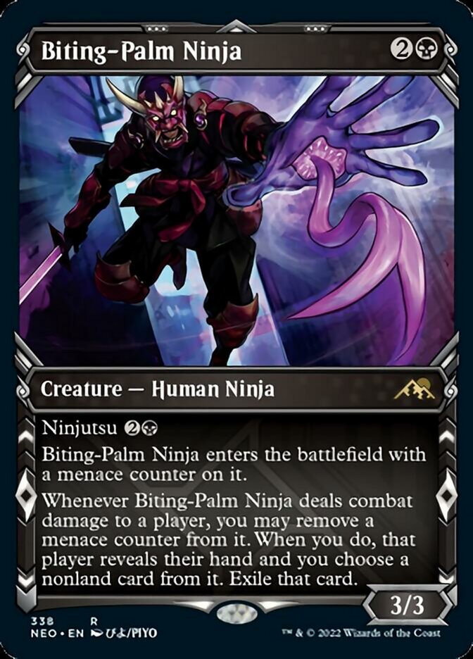 Biting-Palm Ninja (Showcase Ninja) [Kamigawa: Neon Dynasty] | L.A. Mood Comics and Games