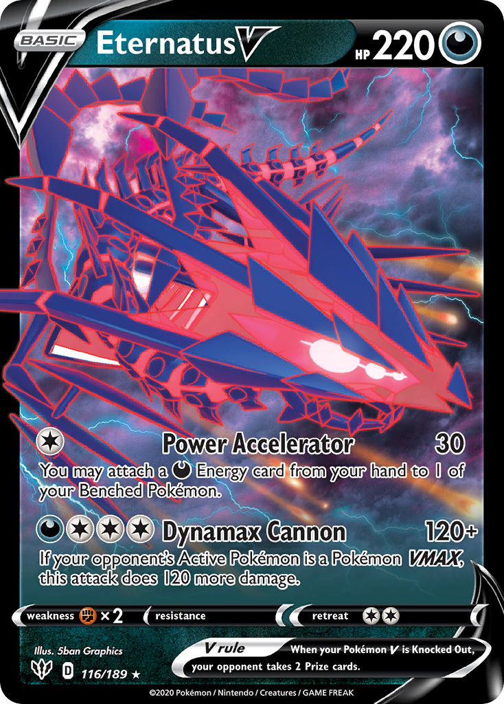 Eternatus V (116/189) (Jumbo Card) [Sword & Shield: Darkness Ablaze] | L.A. Mood Comics and Games