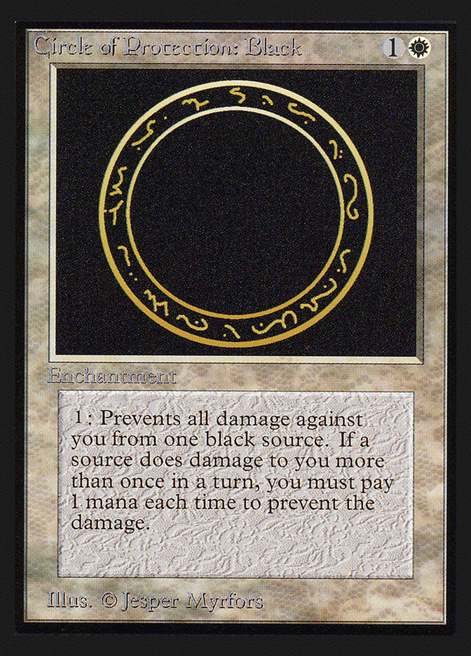 Circle of Protection: Black [International Collectors' Edition] | L.A. Mood Comics and Games